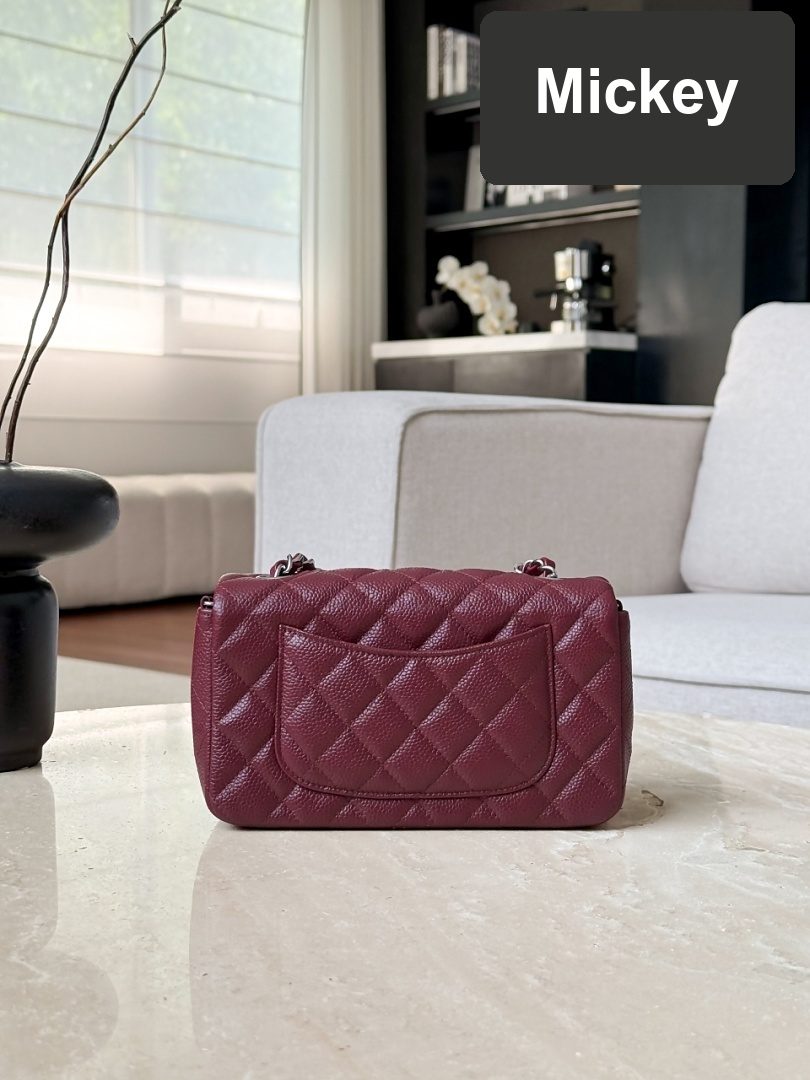 【S】$402=2690CNY｜Chanel (cf20 Ball burgundy silver ) God Factory｜Item ID-97788